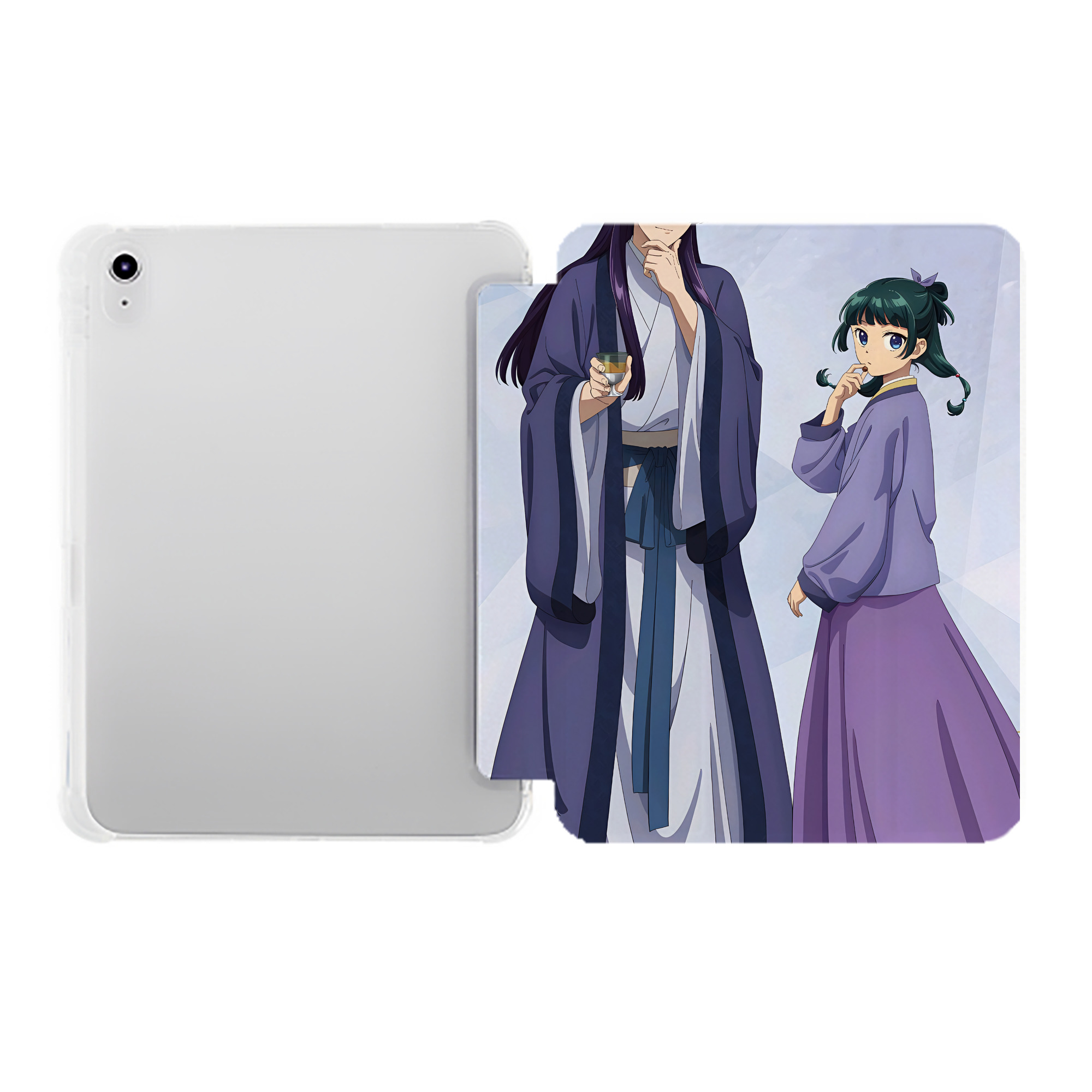 （画像用） 薬屋のひとりごと The Apothecary Diaries IPad ケース ペン収納付き 三つ折りスタンド PUレザー×シリコン 対応機種9.5/10.5/10.9インチ